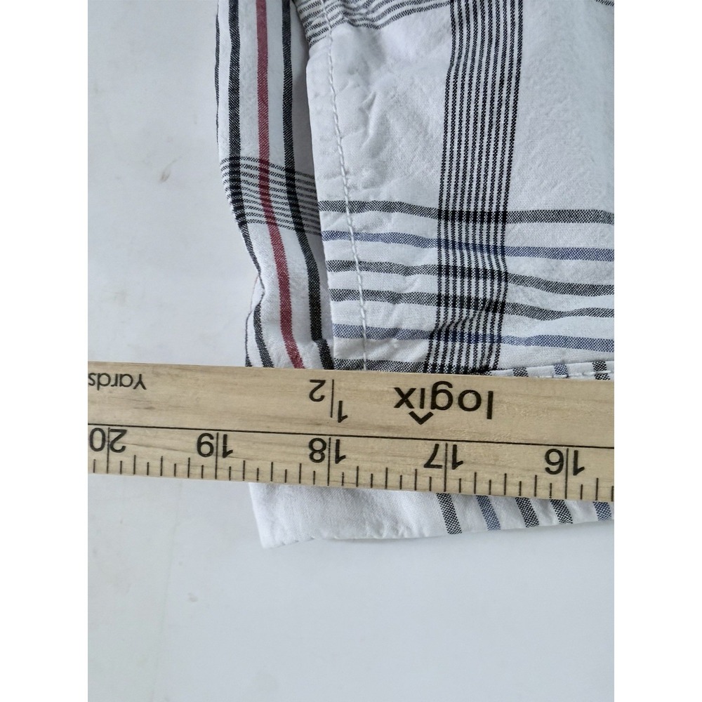 American Rag‎ Shorts Mens 38 Red Blue Plaid Slim Fit Cotton Preppy Casual - Picture 7 of 10